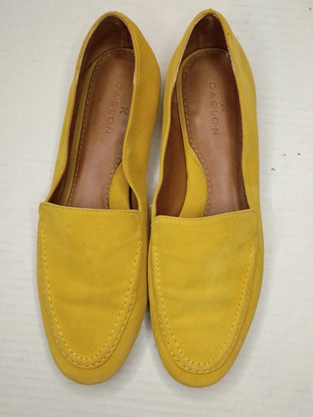 Caslon Yellow Suede Slip On Loafers Flats Women’s Size 6M